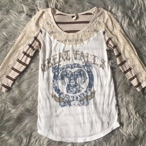 ✨SALE✨ FREE PEOPLE quarter length sleeve shirt